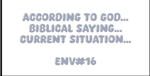 The world is 666 evil... Only God saves