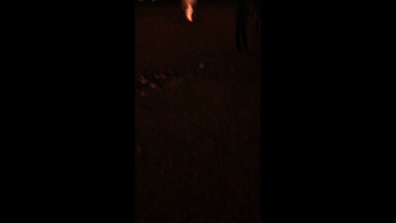 Christmas fireworks at dads