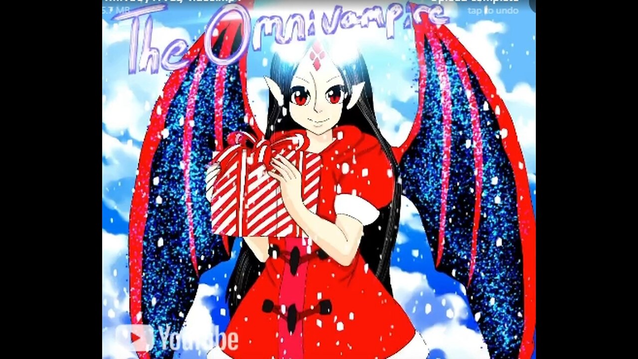 The Christmas vampire oc speedpaint