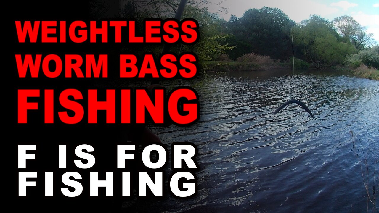 Weightless Worm Bass Fishing