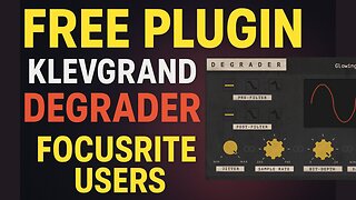 Free Lo-Fi Plugin Alert! Klevgrand Degrader – Grab It Before It’s Gone! Resampler & Bitcrusher