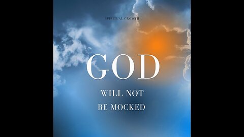 062525 Do not mock Sean. God financed his gift! They went down into the depths like a stone