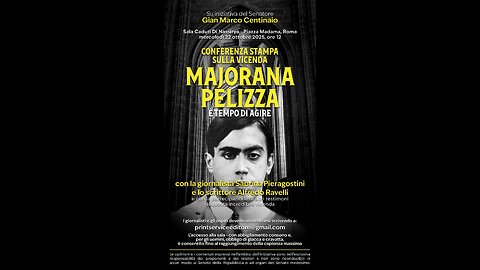 MAJORANA E PELIZZA - CONFERENZA STAMPA - 22 ottobre 2025 ROMA - PALAZZO MADAMA