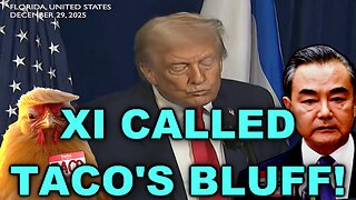 Donald Trump: "Xi called my bluff" 😇