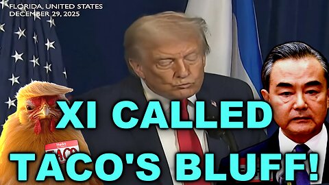 Donald Trump: "Xi called my bluff" 😇