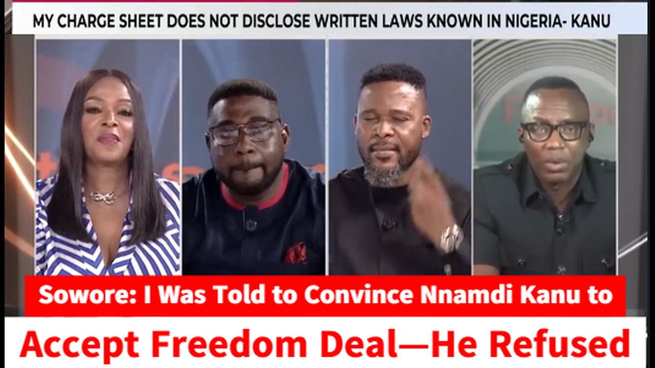Sowore: I Was Told to Convince Nnamdi Kanu to Accept Freedom Deal—He Refused