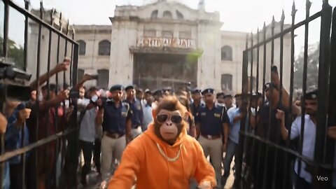 monkey vlogging in jail