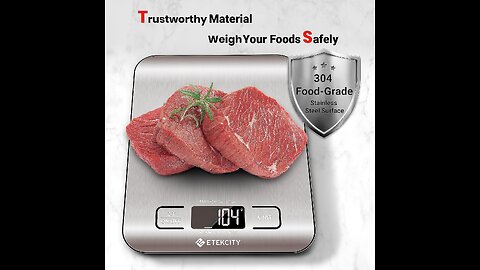 ⚖️ Etekcity Food Kitchen Scale | Precision Digital Scale for Weight Loss, Baking,Cooking & Keto Meal