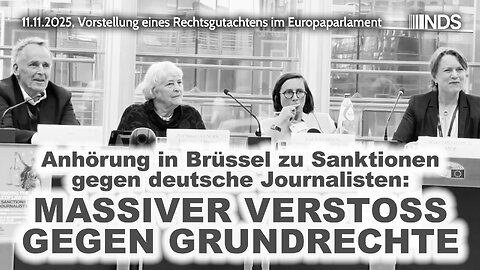 Anhörung in Brüssel zu Sanktionen gegen deutsche Journalisten: Massiver Verstoß gegen Grundrechte