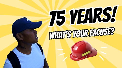 Vlog #82 - What's Your Excuse: 75 Year Young Retired FireFighter Trains 3 Times A Week!
