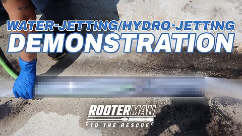 Must See Satisfying Water-Jetting Demonstration | Watch High-Pressure Water Clear this Clog