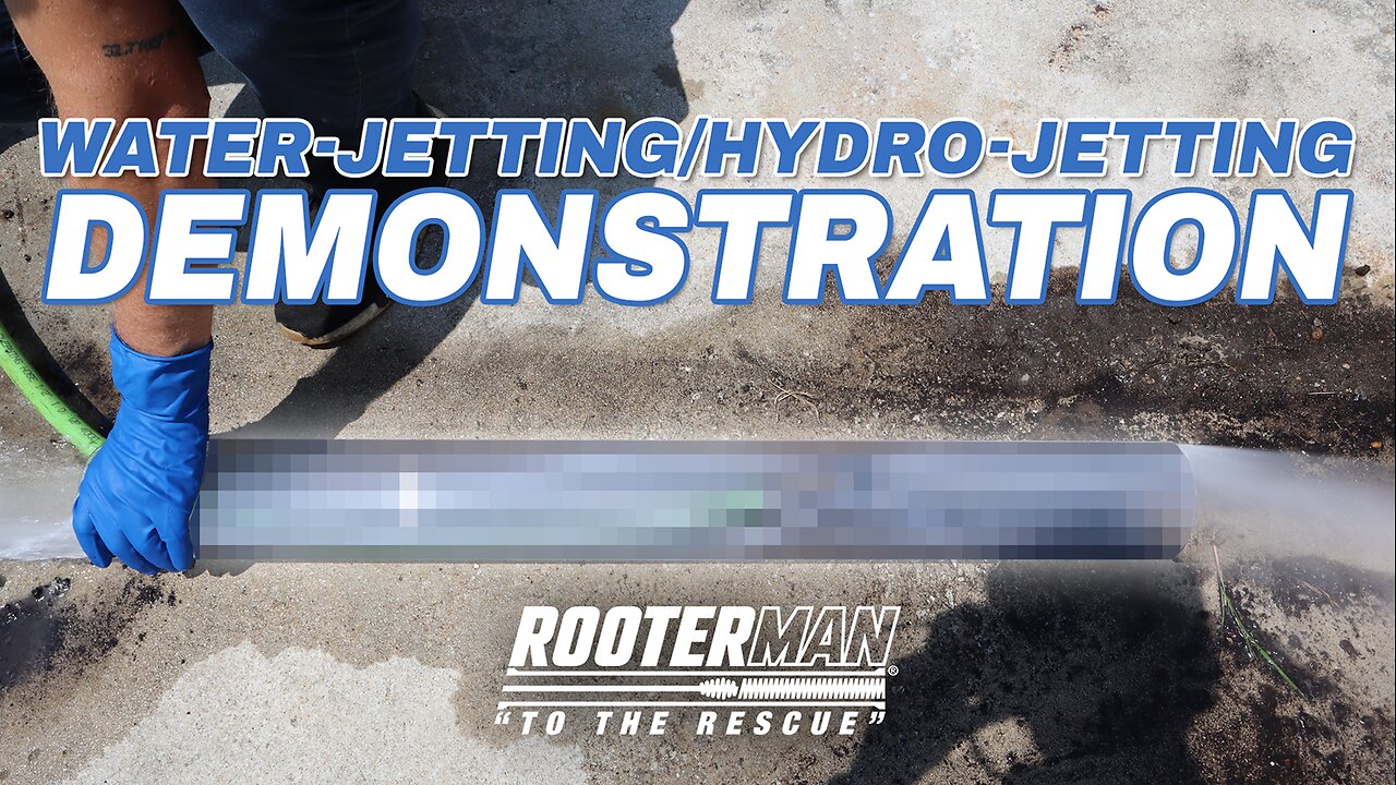 Must See Satisfying Water-Jetting Demonstration | Watch High-Pressure Water Clear this Clog