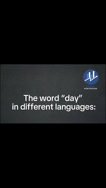 The word “day” in different languages...