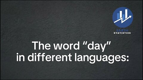 The word “day” in different languages...