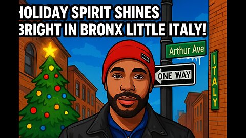 🇮🇹🎄 Holiday Spirit Shines Bright in Bronx Little Italy! ✨🌟