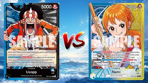 One Piece TCG Usopp VS Blue Yellow Nami!!