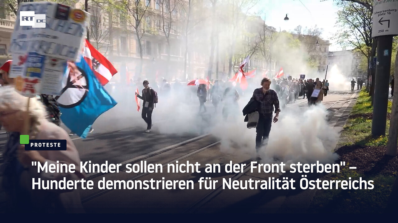 "Meine Kinder sollen nicht an der Front sterben" – Hunderte für Neutralität Österreichs