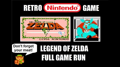 Legend of Zelda Speed Run: Drink & Chill with BrightGaming playing a classic NES Nintendo game