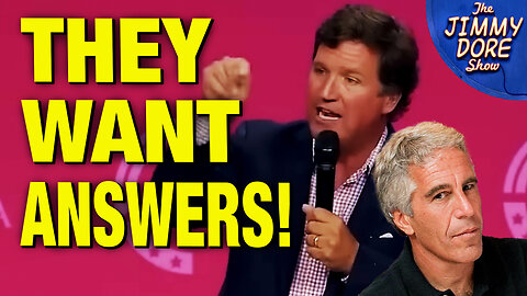 Right-Wing Crowd CHEERS Tucker’s Demand For Epstein Answers!
