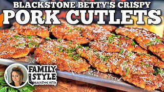 Crispy Pork Cutlets on the Blackstone Griddle