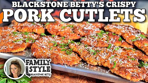Crispy Pork Cutlets on the Blackstone Griddle