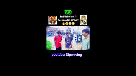 🤣guys going crazy 🤣 | when real Madrid and Barcelona fan meet | Nepali vlog | Dipen vlog