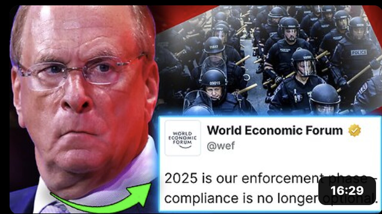 Larry Fink Warns Resistance to WEF-BlackRock Means 'Certain Death'