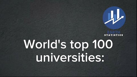 World's top 100 universities...