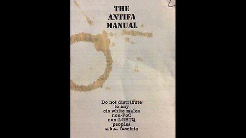 Leaked - The Antifa Manual (It's a deep state operation)