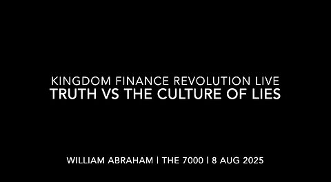 Kingdom Truth vs Culture of Lies | Kingdom Finance Revolution Live