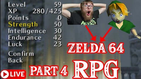 🔴 Zelda 64 Ocarina of Time, But It's An RPG! Part 4 Zelda Demon's Quest Actual N64 Hardware!
