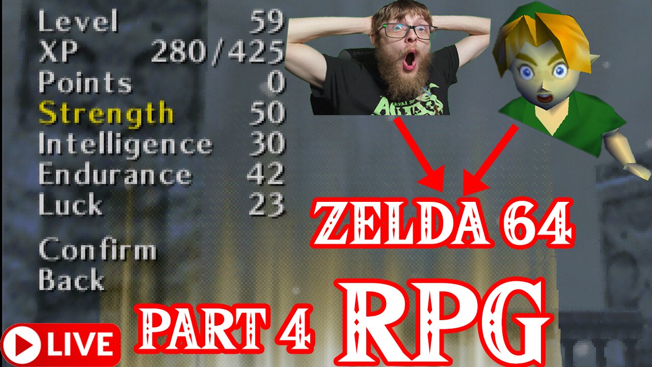 🔴 Zelda 64 Ocarina of Time, But It's An RPG! Part 4 Zelda Demon's Quest Actual N64 Hardware!
