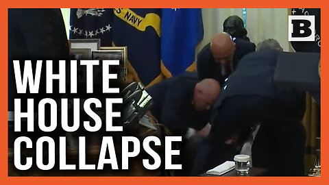 Man COLLAPSES During White House Press Conference