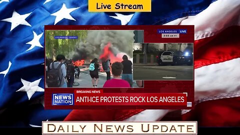 x373b: News Nation 06/09 - LA a 'mess' after protesters torch cars in 3rd day of anti-ICE protests