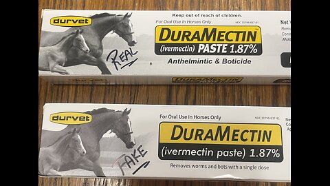Ivermectin paste. How to detect the fake from the real.