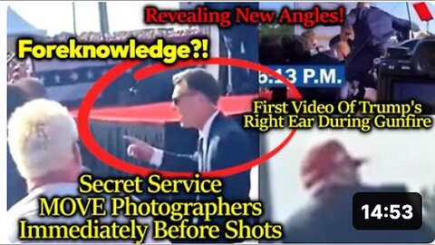 "Photographers Positioned by Secret Service Prior to Shots Fired for Clear Angled Views"