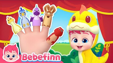 Dino Finger Family | Bebefinn Nursery Rhymes for Kids