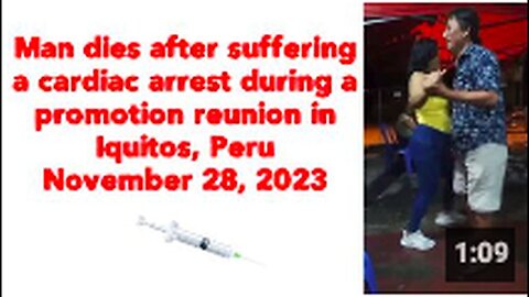 "Man Dies from Cardiac Arrest at Promotion Reunion in Iquitos, Peru"