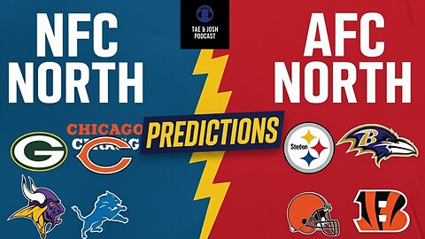 🏈 2025 NFL AFC & NFC North Predictions | NFL | Who will be the King of the North!
