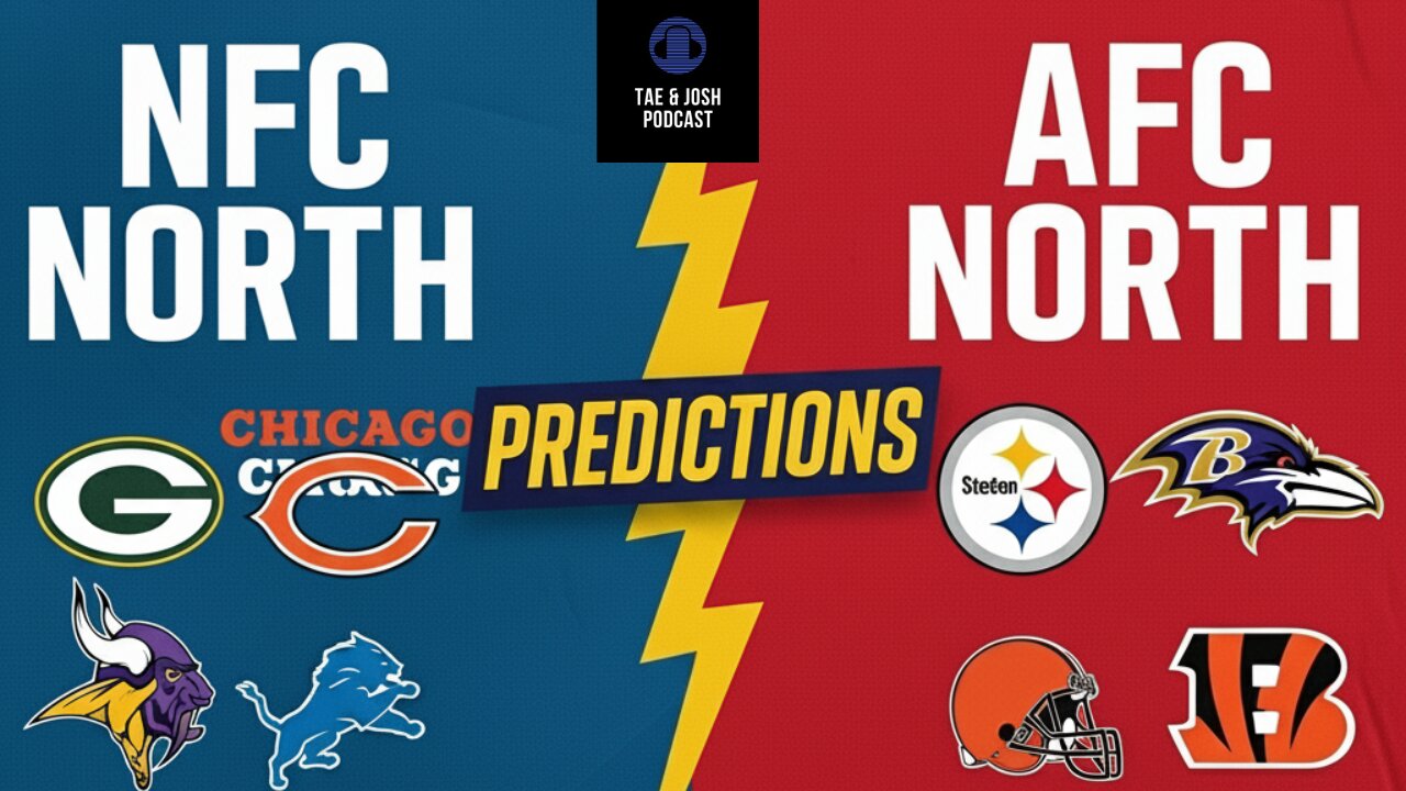 🏈 2025 NFL AFC & NFC North Predictions | NFL | Who will be the King of the North!