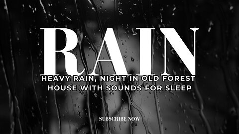Heavy Rain & Furious Thunderstorm in an Old Forest House 🌧 | Deep Sleep, Relax, Stress Relief.