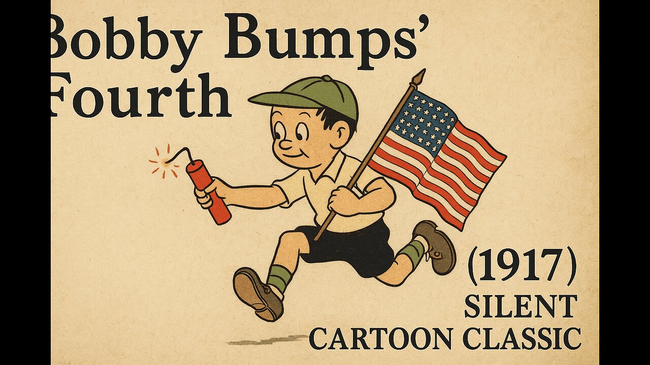 Bobby Bumps’ Fourth (1917) | Patriotic Silent Cartoon Classic | Public Domain Animation