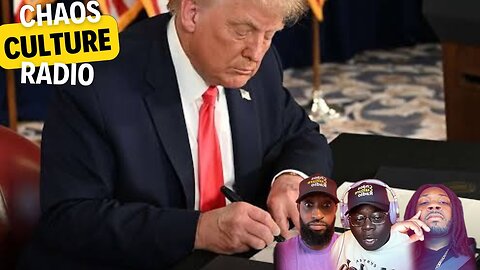 President Donald Trump Signs For The GOLDEN AGE