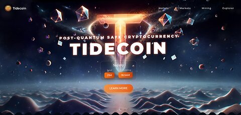Tidecoin : Post-Quantum Safe Cryptocurrency !