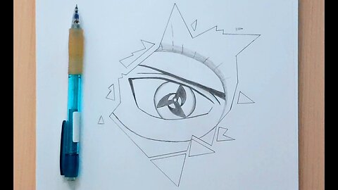 how to draw Obito's eye ｜ drawing obito eye by one pencil