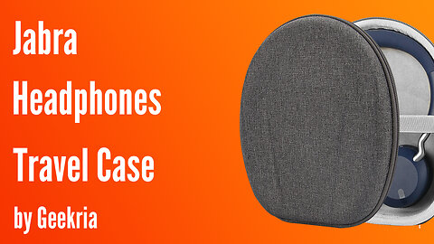 Jabra Over-Ear Headphones Travel Case, Hard Shell Headset Carrying Case | Geekria