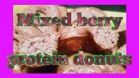 Mixed Berry Protein Donut