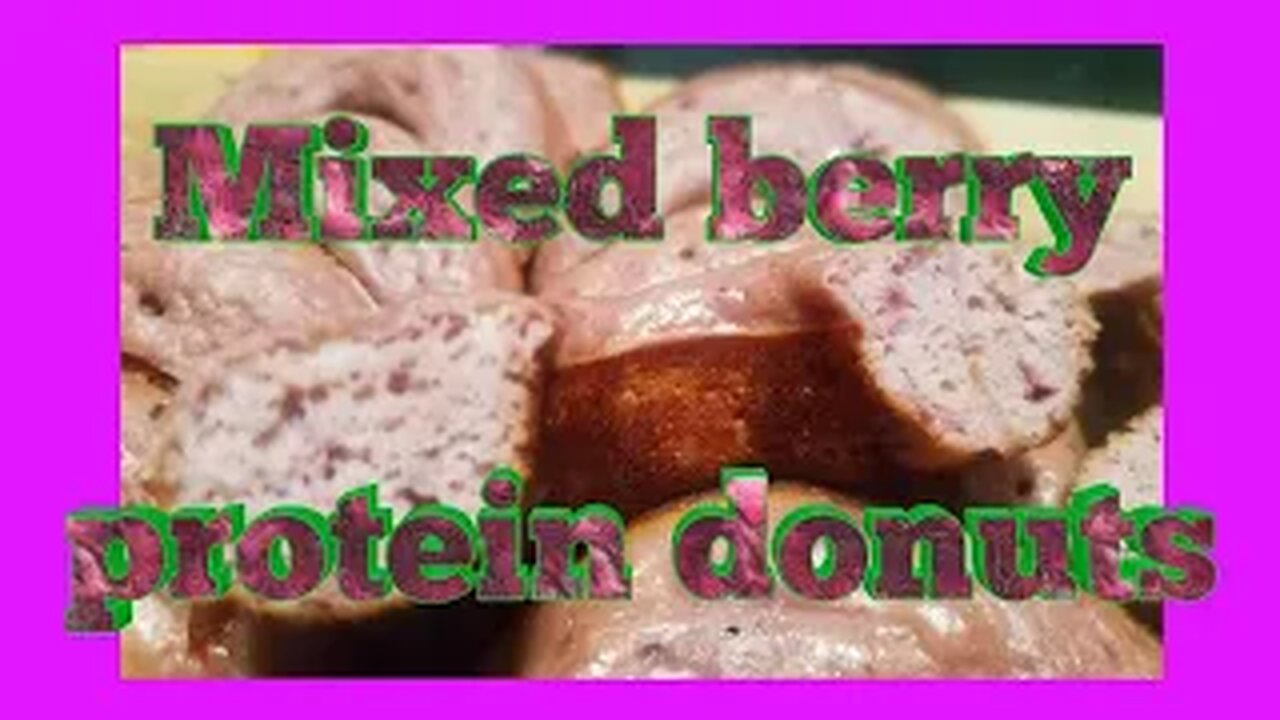 Mixed Berry Protein Donut