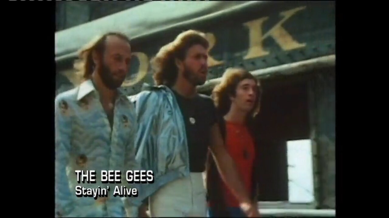 The Bee Gees ~ Stayin' Alive (Full Song) Portrait Format
