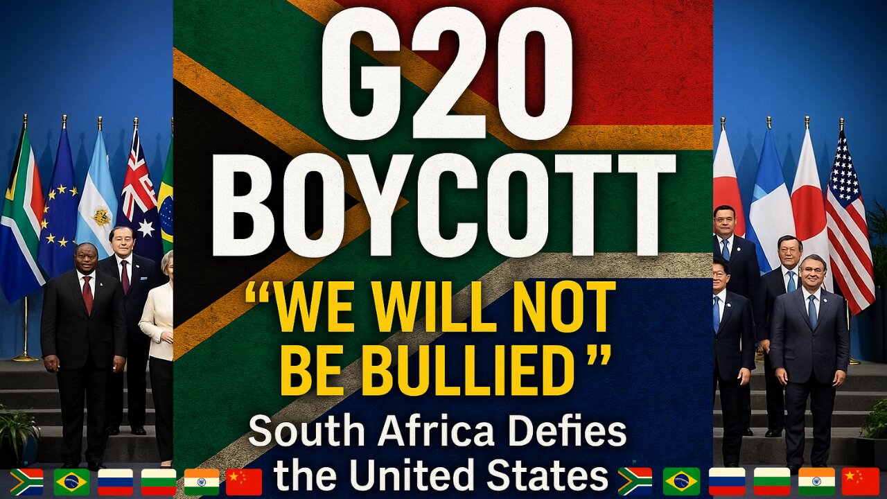 The G20 Boycott: How South Africa Challenged the United States | TCP-E4